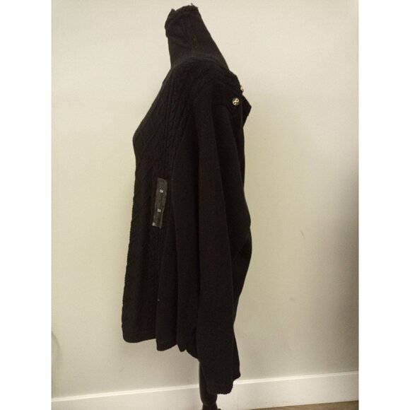 NWT Charter Club Women's Black Crewneck Sweater Size 2X - Picture 2 of 10